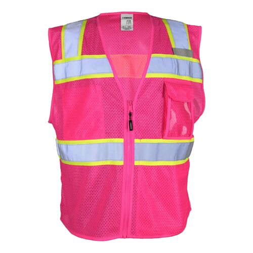 Unisex EV Series® Enhanced Visibility 3 Pocket Mesh Vest Thumbnail