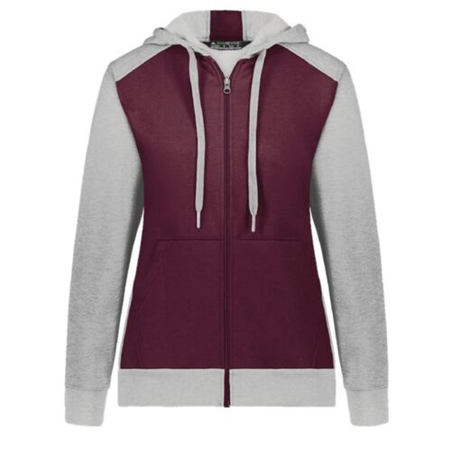 Women's Eco Revive™ Three-Season Triblend Fleece Full-Zip Hooded Sweatshirt Thumbnail