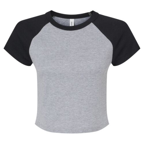 Women's Micro Rib Raglan Baby Tee Thumbnail