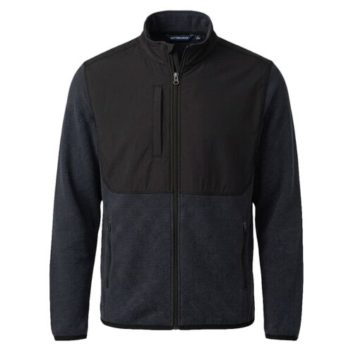 Cutter & Buck Hunts Point Recycled Fleece Mens Hybrid Full Zip Jacket Thumbnail