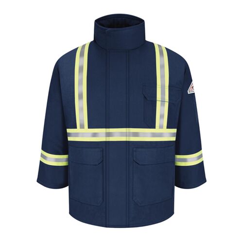 Men's Long Deluxe Parka With Reflective Trim - EXCEL FR® ComforTouch Thumbnail