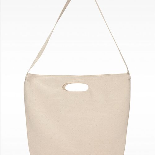 E590 Bull Denim Woven Cotton Bag w/ Strap Thumbnail