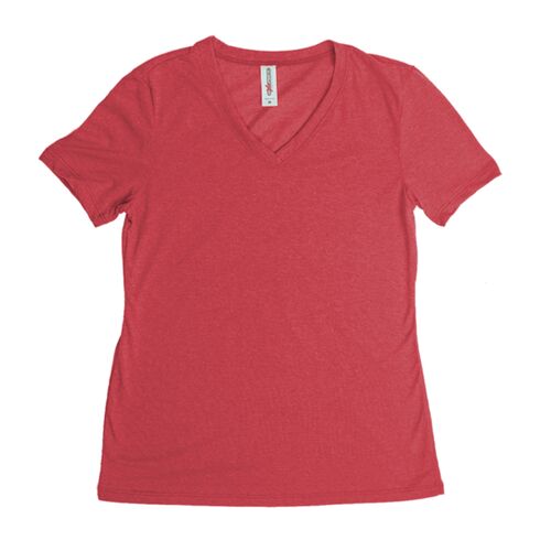 AA202 Women's Short Sleeve V-Neck Tee Thumbnail