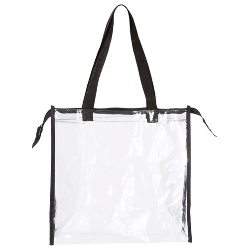 Clear Zippered Tote with Full Gusset Thumbnail