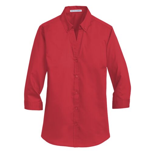 Ladies 3/4 Sleeve SuperPro ™ Twill Shirt Thumbnail