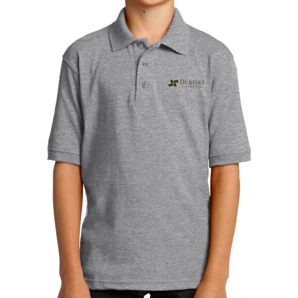 Dubiski - Youth Core Blend Jersey Knit Polo Thumbnail
