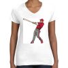 Women's Fine Jersey V-Neck Tee Thumbnail