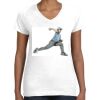 Women's Fine Jersey V-Neck Tee Thumbnail
