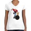Women's Fine Jersey V-Neck Tee Thumbnail