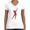 Women's Fine Jersey V-Neck Tee Thumbnail