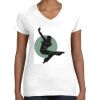 Women's Fine Jersey V-Neck Tee Thumbnail
