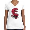 Women's Fine Jersey V-Neck Tee Thumbnail