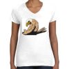 Women's Fine Jersey V-Neck Tee Thumbnail