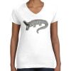 Women's Fine Jersey V-Neck Tee Thumbnail