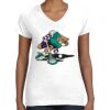 Women's Fine Jersey V-Neck Tee Thumbnail