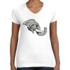 Women's Fine Jersey V-Neck Tee Thumbnail