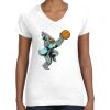 Women's Fine Jersey V-Neck Tee Thumbnail