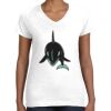 Women's Fine Jersey V-Neck Tee Thumbnail
