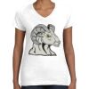 Women's Fine Jersey V-Neck Tee Thumbnail