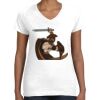 Women's Fine Jersey V-Neck Tee Thumbnail