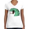 Women's Fine Jersey V-Neck Tee Thumbnail