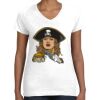 Women's Fine Jersey V-Neck Tee Thumbnail