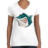 Women's Fine Jersey V-Neck Tee Thumbnail