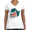Women's Fine Jersey V-Neck Tee Thumbnail