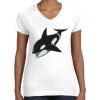 Women's Fine Jersey V-Neck Tee Thumbnail