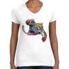 Women's Fine Jersey V-Neck Tee Thumbnail