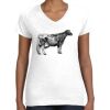 Women's Fine Jersey V-Neck Tee Thumbnail