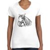 Women's Fine Jersey V-Neck Tee Thumbnail