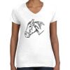 Women's Fine Jersey V-Neck Tee Thumbnail