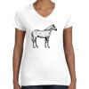 Women's Fine Jersey V-Neck Tee Thumbnail