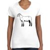 Women's Fine Jersey V-Neck Tee Thumbnail