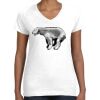 Women's Fine Jersey V-Neck Tee Thumbnail