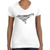 Women's Fine Jersey V-Neck Tee Thumbnail