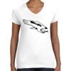 Women's Fine Jersey V-Neck Tee Thumbnail