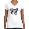 Women's Fine Jersey V-Neck Tee Thumbnail