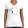 Women's Fine Jersey V-Neck Tee Thumbnail