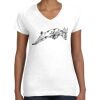 Women's Fine Jersey V-Neck Tee Thumbnail