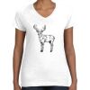 Women's Fine Jersey V-Neck Tee Thumbnail