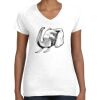 Women's Fine Jersey V-Neck Tee Thumbnail
