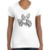 Women's Fine Jersey V-Neck Tee Thumbnail
