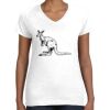 Women's Fine Jersey V-Neck Tee Thumbnail