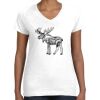 Women's Fine Jersey V-Neck Tee Thumbnail