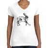 Women's Fine Jersey V-Neck Tee Thumbnail