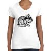 Women's Fine Jersey V-Neck Tee Thumbnail