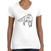 Women's Fine Jersey V-Neck Tee Thumbnail