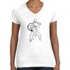 Women's Fine Jersey V-Neck Tee Thumbnail